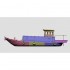 1/72 Mekong Long Boat (18cm), Figures and Resin Water Base