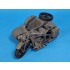 1/35 German KS600 Motorcycle and Sidecar Detail Parts Set for Tamiya #35384