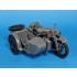 1/35 German KS600 Motorcycle and Sidecar Detail Parts Set for Tamiya #35384