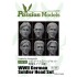 1/35 WWII German Soldier Head Set (6pcs)