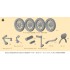 1/35 German KS600 Motorcycle and Sidecar 3D Parts Set  for Tamiya #35384