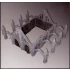 (28mm) Small Gothic City Building Set #1 (10 Wall Sections, Roof Line and 8 Arches)