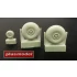1/72 Douglas C-47 Skytrain Wheels without Cover
