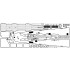 1/200 USS BB-63 Missouri 1945 Wooden Deck set for Trumpeter kit (20B Deck Blue)