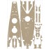 1/200 USS BB-61 Iowa 1944 Wooden Deck Set (Teak Tone) for Trumpeter 03706 kit