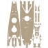 1/200 USS BB-63 Missouri 1945 Detail set for Trumpeter (Teak Tone Wood Deck+PE+Barrels...)