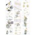 1/200 USS BB-61 Iowa 1944 Detail-Up Set (w/Wooden Deck) for Trumpeter 03706 kit
