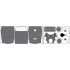 1/200 USS BB-61 Iowa 1944 Detail-Up Set (w/20B Blue Wooden Deck) for Trumpeter 03706 kit