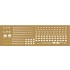 1/350 IJN Yamato 1945 Wooden Deck Set & Dry Transfer for Tamiya kit