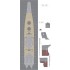 1/350 IJN Yamato 1945 Wooden Deck Set & Dry Transfer for Tamiya kit