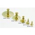 Buffed and Polished Solid Brass Pedestals Type 70 for 1/350 or Larger Ship models