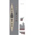 1/350 DKM Bismarck Wooden Deck Set &Dry Transfer for Revell kit