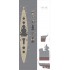 1/350 DKM Tirpitz Wooden Deck Set & Dry Transfer for Revell kit