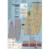 1/350 USS BB-34 New York 1944 Detail-up set (w/Teak Tone Deck, Barrels, Resin&PE)