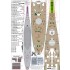 1/350 USS BB-63 Missouri 1945 Detail Set (w/20B Blue Wooden Deck) for Tamiya #78008/78018
