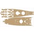 1/350 USS BB-63 Missouri 1945 Detail Set (w/Teak Tone Wooden Deck) for Tamiya #78008/78018