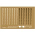 1/350 HMS Warspite 1943 Wooden Deck Set,PE &Dry Transfer for Academy