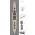 1/350 HMS Warspite 1943 Wooden Deck Set,PE &Dry Transfer for Academy