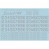 1/48 USAF Modern Stencil Letters and Numbers - Grey (1.5 leaf Decals)