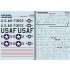 Decals for 1/48 F-100 Super Sabre Technical Stencils