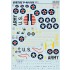 1/72 Curtiss P-40 C/CU Part.1 Decals