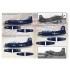 Decals for 1/72 Blue CAG SPADS. Carrier Air Group CO AD Skyraiders 