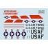 Decals for 1/72 Record-Breaking F-100 Super Sabre (with 3D decal Instrument panel)