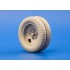 1/35 Soviet Cargo Truck GAZ-AA Wheels (7pcs, Rims w/2-holes) with Wheel Mask