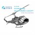 1/72 UH-1B Iroquois (Huey) Vacuumed Clear Canopy for Italeri kits