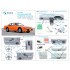 1/24 Nissan Silvia S13 Interior 3D Decal with Metal Sticker for Aoshima