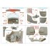 1/35 US Diamond T 968A Cargo Truck Open Cab Interior 3D Decal for Mirror Models Kit