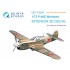 1/72 P-40E Wtarhawk Interior 3D Decal for Academy/Modelist (with 3D-printed resin)