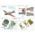 1/72 P-40E Wtarhawk Interior 3D Decal for Academy/Modelist (with 3D-printed resin)