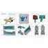 1/72 MiG-21MF (Gorkiy plant) Interior Details on 3D Decal (Eduard) with parts