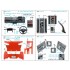 1/24 Mitsubishi Lancer Evolution X Interior 3D Decal for Aoshima