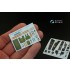 1/32 Mirage 2000-5 Interior Detail Set (on decal paper) for Kitty Hawk Kit
