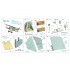 1/32 Fokker D.VII Interior 3D Decal for Wingnut Wings kits