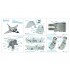 1/32 Dassault Mirage IIIE Interior 3D Decal for Italeri/Revell