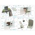 1/32 SBD-5/A-24B Pilot's Cockpit Interior 3D Decal for Trumpeter