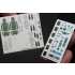 1/48 Yak-130 Interior Detail Set (on decal paper) for Zvezda Kits