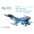 1/48 F-16C Interior Detail Set (on decal paper) for Tamiya Kit