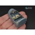 1/48 Bf108 3D-Printed & Coloured Interior on Decal Paper for Eduard kits