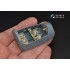 1/48 Bf108 3D-Printed & Coloured Interior on Decal Paper for Eduard kits