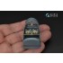 1/48 Bf108 3D-Printed & Coloured Interior on Decal Paper for Eduard kits