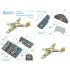 1/48 Bf108 3D-Printed & Coloured Interior on Decal Paper for Eduard kits