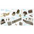 1/48 Messerschmitt Bf 110C/D Interior Detail Parts for Eduard kits