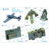 1/48 F6F-5 Hellcat Coloured Interior Detail Parts for Eduard kits
