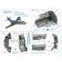 1/48 F9F-8 Cougar Interior Details on 3D Decal (Kitty Hawk)