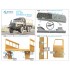 1/72 Ural-4320 General Utility Truck Interior Detail Parts for Zvezda kits