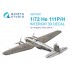 1/72 He 111 P/H Interior 3D Decal for Hasegawa kits